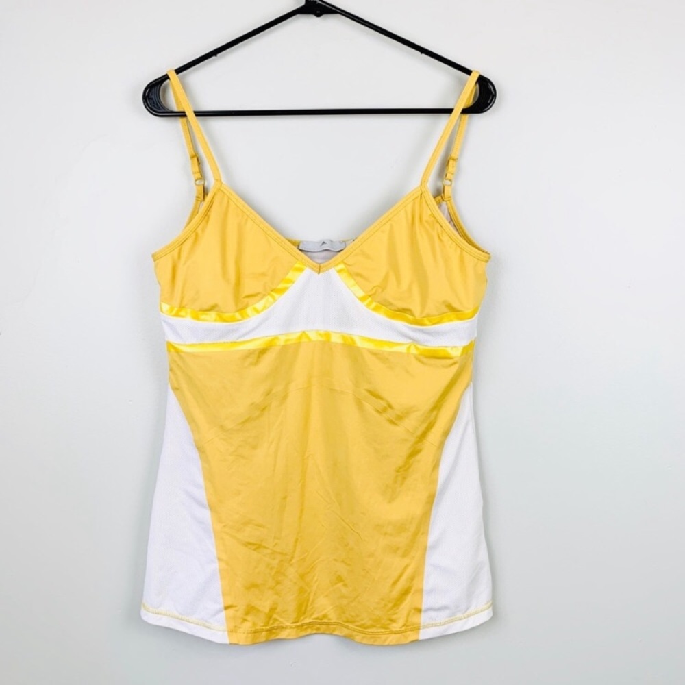 Gold White Adidas by Stella McCartney Workout Top
